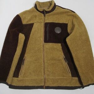 Kith Men's Pinehurst Bonded Sherpa Full Zip Chestnut KHM010049 Size L